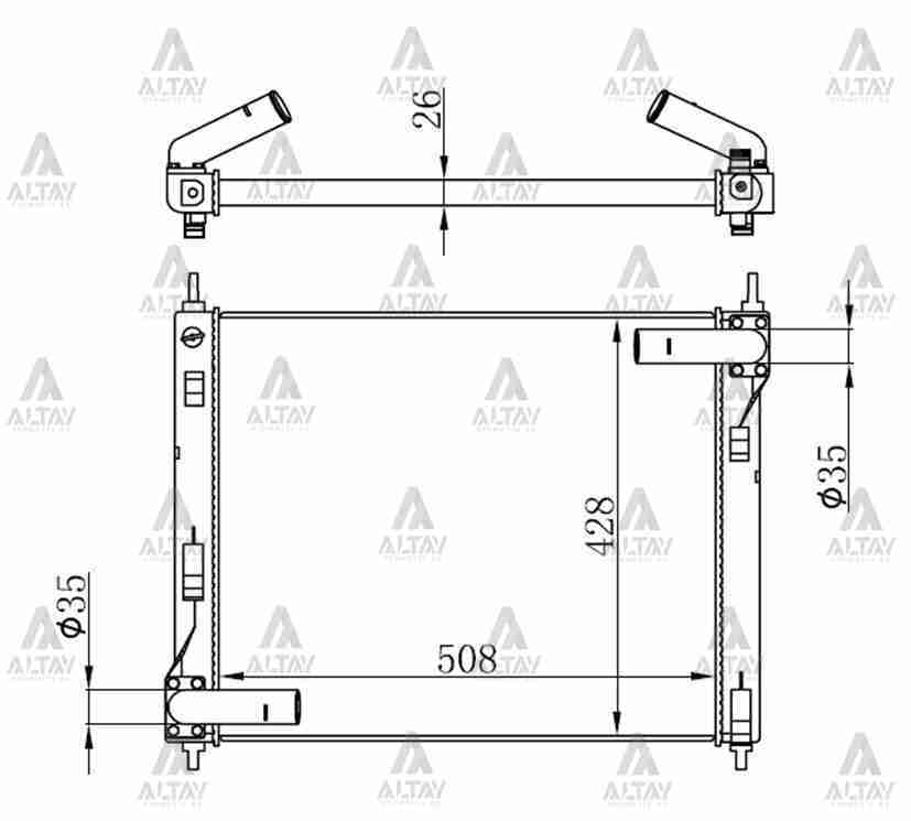 Radyatör Su Juke 10=> 1.6 Dıg-T 26Mm (Mt)