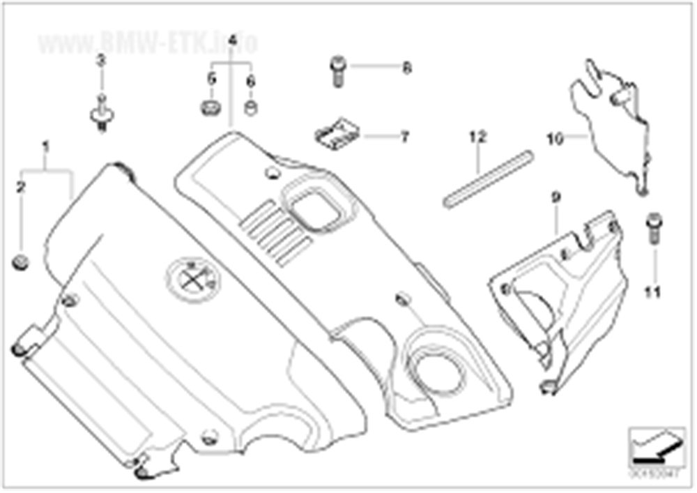 MOTOR ÜST KAPAĞI SOL M47 BMW E46 M47 11142247597