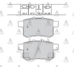 Fren Balata Accord 08-15 Disk Arka 43022Ta0A00