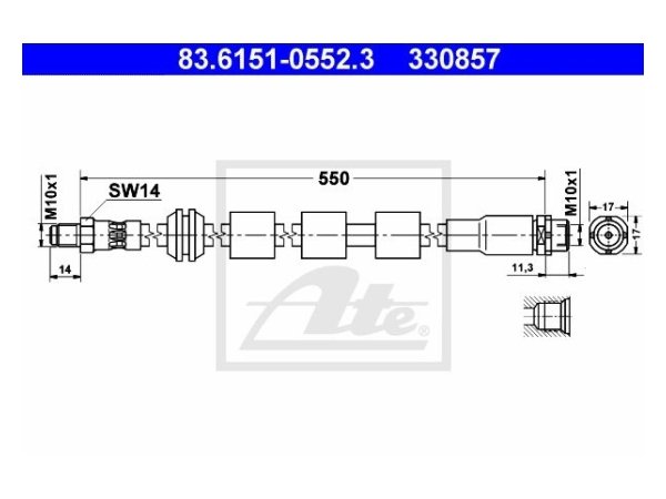 Fren Hortumu E60 Ön - 83615105523