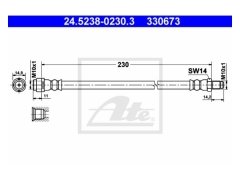 Fren Hortumu W168 W169 W245 Vaneo414 Arka - 24523802303