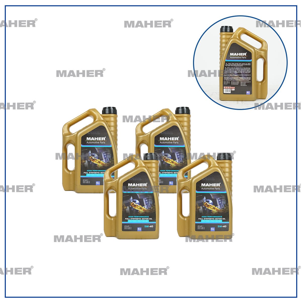 MOTOR YAĞI 5W/40 TAM SENTETİK SL-CF / 4lt