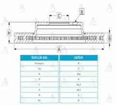 Fren Diski Accord 09-15 / Arka Düz 282-5 42510Ta0A00