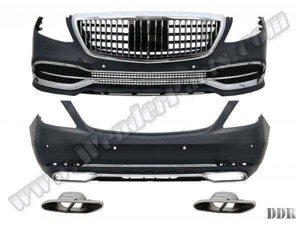 Gövde Kiti W222 (Ön/Arka:PDCli, F.Yık-sız, 2-Çıkış, Mrşp-siz, Panj-lu, Egz.Uçlu) -MAYBACH- 2017- - ---