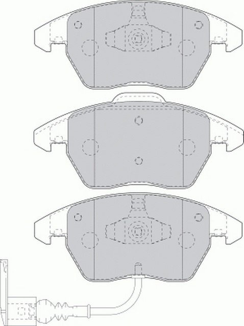 Vw Golfv Caddyııı Jetta Fren Balatası Ön 5K0698151 1K0698151 1K0698151C 1K0698151E 23587 23