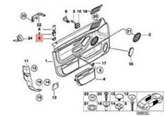 KLİPS KAPI BUTONU BMW 51218169737