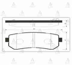 Fren Balata Accent 06-11 Era / I-30/Ix-20/Rıo 05=>/ Ceed / Ix-35 / Sonata09=>/ Cerato 09=> Disk Arka