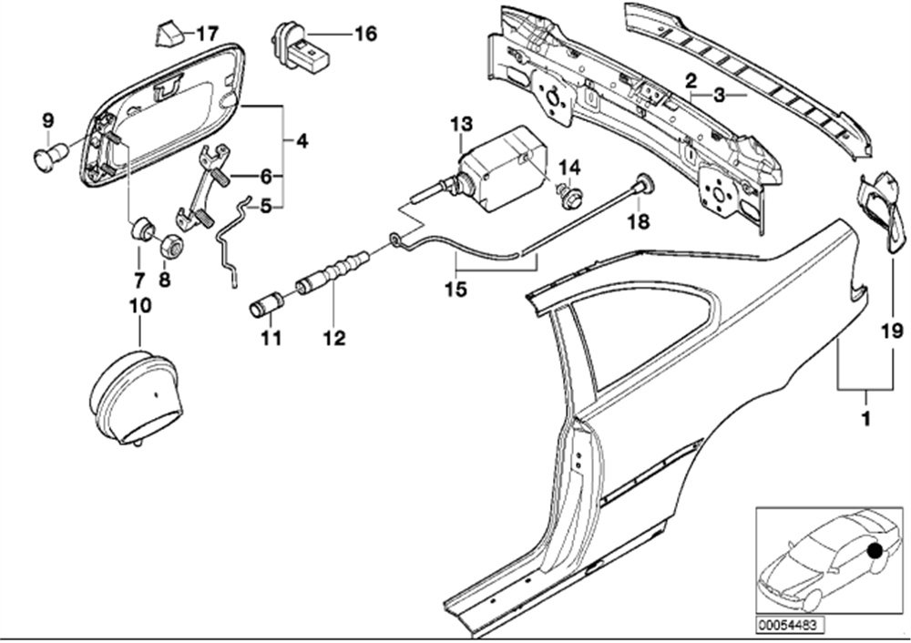 ÇAMURLUK ARKA E46/L COUPE BMW 41218243099