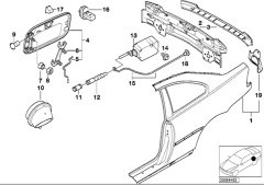 ÇAMURLUK ARKA E46/L COUPE BMW 41218243099