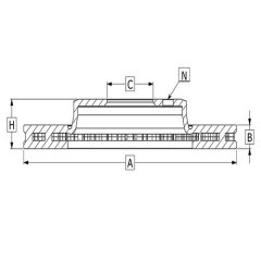 Dısk Fren Ayna On(260-6)-D22 Skystar 4Wd  03>> 26212