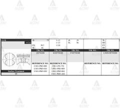 PİSTON TAKIM CIVIC 1.5L  88-91 / 75.50mm / D14B1 / PM3 / 0.50 13101-PM3-000