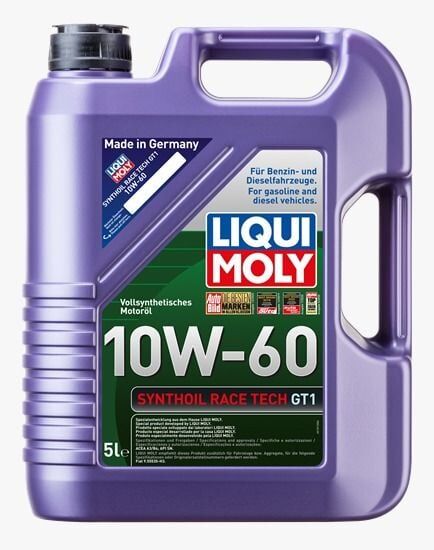 LIQUI MOLY 10W/60 Motor Yağı Synthoil Race Tech GT1 5 Litre