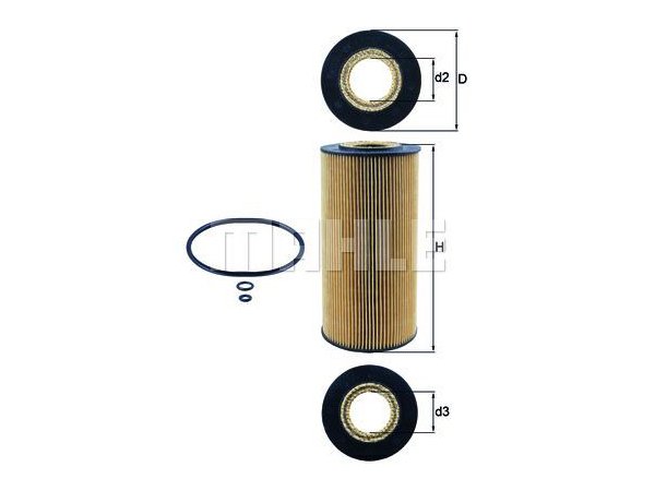 Yağ Filtresi OM601 OM602 OM604>606 [W124 W140 W202 W210 Spr901>904 Vito638] - OX1231D