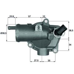 Termostat 87C M.Benz Pkw Om 611/612/646/647 Spr/638 Th 11 87