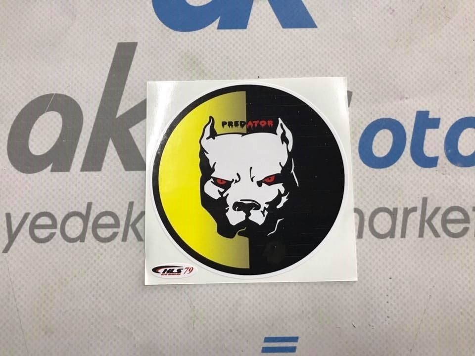 Sticker Predator Sarı