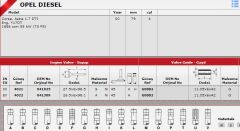 SİBOP GAYDI G0882 IN 8 E8 CORSA ASTRA 1.7DTI 16V
