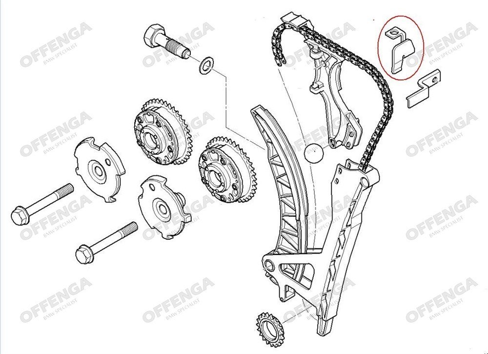 EKSANTRİK ZİNCİR DESTEĞİ E46 N40/N42 BMW 11317564777