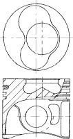 Vw Passat 1.9 Tdı Avf-Asz-Arl 1,2 Sil Piston 0,50 0381981151