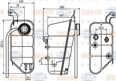 M.Benz  W220 Radyatör Su Deposu 2205000049