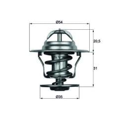 Termostat 87C Vw 1.9 Tdı Caddyıı,Poc.Vento 1.6 Tx 15 87D