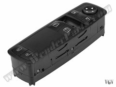 Cam Düğmesi W169 W245 Ön Sol; Siyah (Ön Kapılar) - 1698206410BK