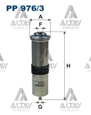 YAKIT FİLTRESİ (MAZOT) E90 / E91 / E92 / E93 / X1 E84 / X3 F25 / X4 F26 13=>