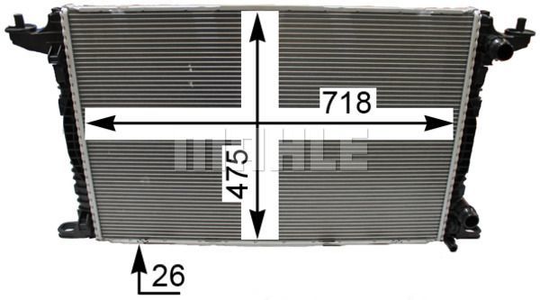 Vw A4 A5 Q7 2.0Tdı 2016- Su Radyatörü 8W0121251Ak 8W0121251Ak 8W0121251L