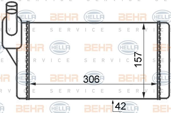 Vw T4 Kalorifer Radyatörü Klimasız 701819031A