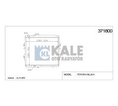 Radyatör Su Hılux  98-05 2.4Cc 26Mm (Mt) Brazıng 164005B590