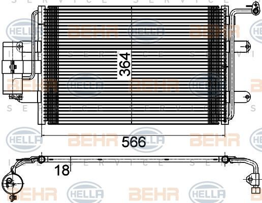 Vw Golfıv Bora Klima Radyatörü 1J0820413A 1J0820411D 1J0820413A 1J0820413B 1J0820413D 1J082