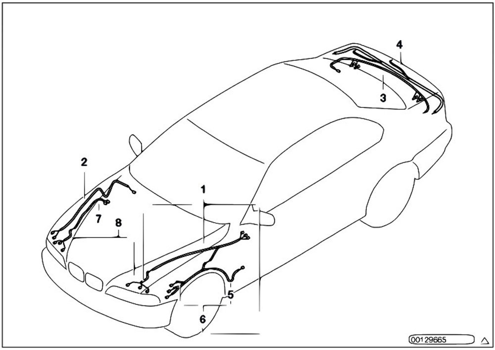 ONARIM KABLO SETİ ÖN SOL E39 BMW 61116900681