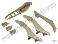 Kapı Tutamak Seti F10+LCI Ön&Arka; (Bej) Deri Kaplamalı 51417225875L7