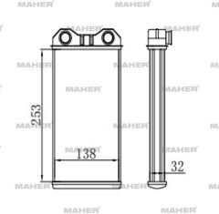 RADYATÖR KALORİFER TRAFIC II 01-14 / VIVARO 02-14 BRAZING