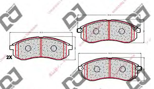 Fren Balatası On L200 4X4 02-06 / Outlander 03- Mr977365 - Mn102622 -  -  -