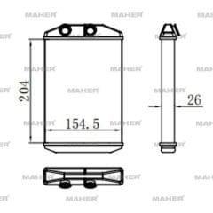 RADYATÖR KALORİFER KANGOO 08=> / MASTER III 10=> / CITAN 12=> BRAZING