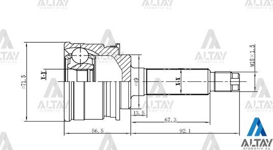 Aks Kafası Dış Swıft 90-95 Sa310 / 23X49X19 4410162B22