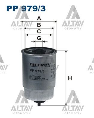 YAKIT FİLTRESİ (MAZOT) ACCENT 03-11 ADMIRE / ERA / GETZ 03-11 / STAREX 02-08 / MATRIX 06-08 / SANTAFE 06-11 DIZEL UZUN TİP 31922-26910