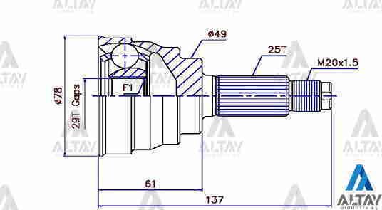 Aks Kafası Dış Swıft 06=> / Absli 29X49X25 4410162J90