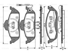 Fren Balatası Mercedes 163 Ön 1998-00 - A1634201220