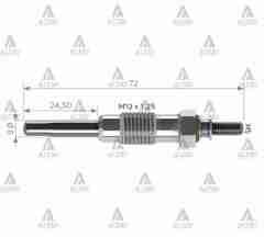 Kızdırma Bujisi (Isıtma) Partner / Berlıngo / J9 / Boxer 1.9 11V. Sv001