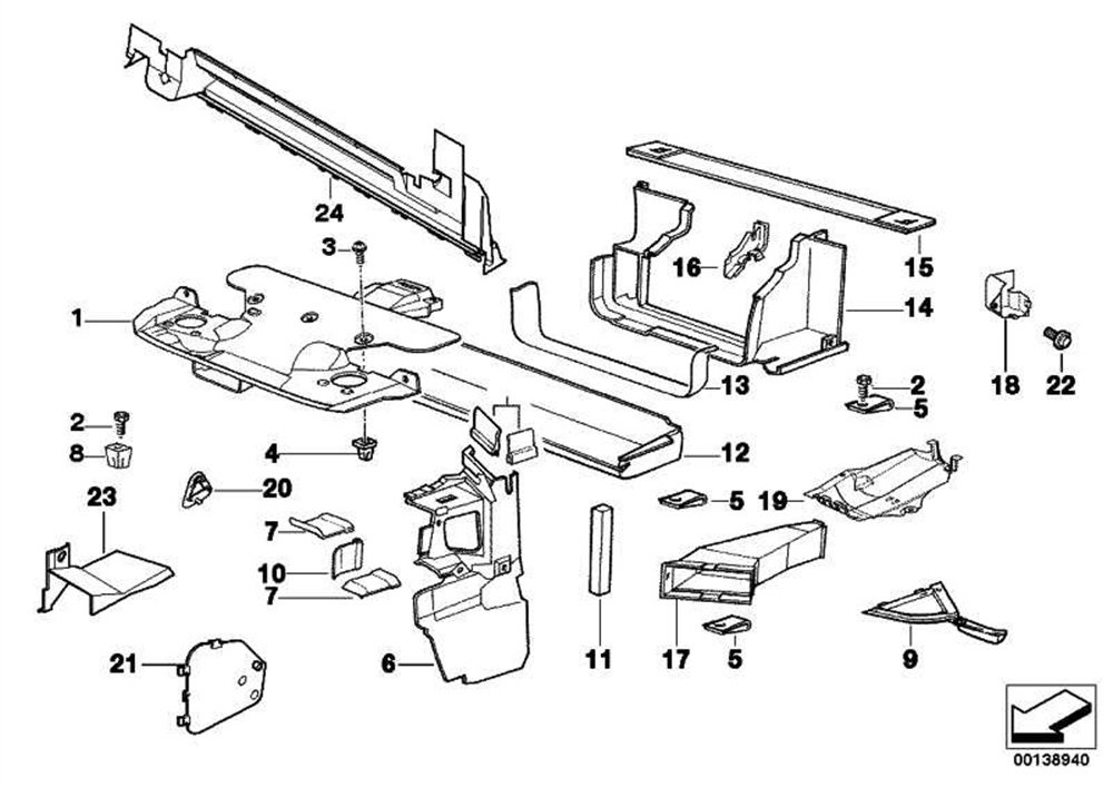 RADYATÖR YAN BAKALİTİ SOL BMW 51718156249