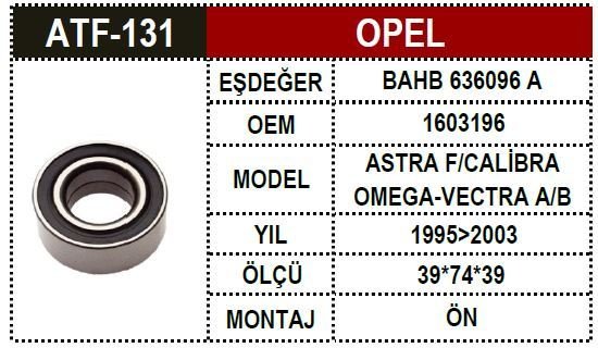 Opel Porya Bilya Vectra B Astra F 328105 1603196 1603196