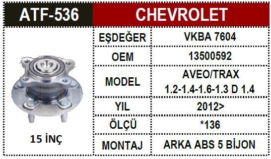 Chevrolet Porya Arka Aveo N.B Absli  13500592 13500586