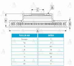 Fren Diski Getz 03-11 Benzinli / Ön Havalı 241-4 517121C000