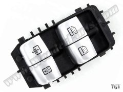 Cam Düğmesi W222 Arka Sol/Sağ; Siyah - 2229051505BK