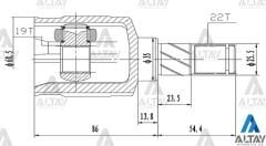 AKS KAFASI İÇ SWIFT  90-00 1.0 / 1.3 22X19X35