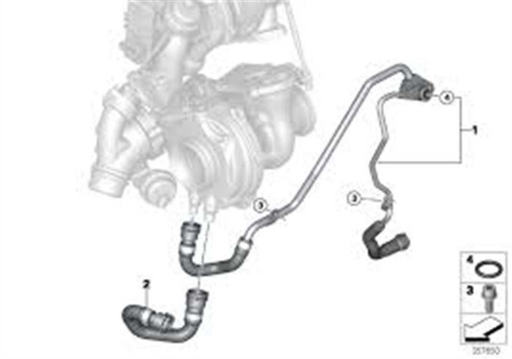 TURBO HORTUMU BMW 11538515497