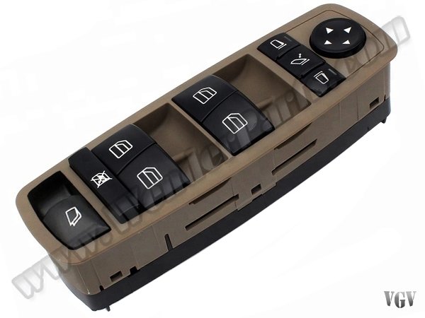 Cam Düğmesi X164 W251 Ön Sol; Kahve (Katlamalı Ayna) - 2518300590BR