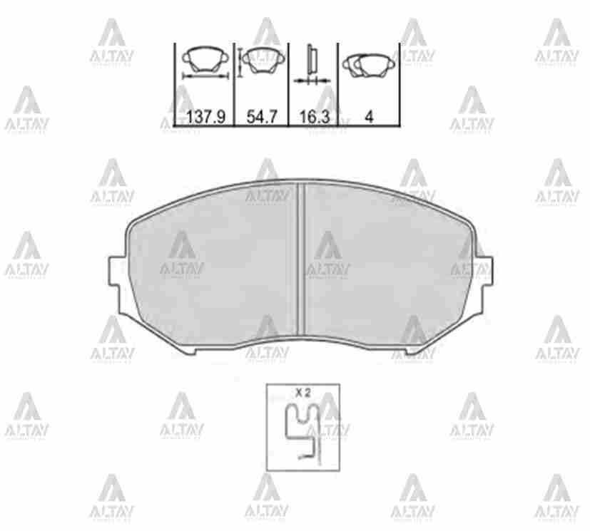 Fren Balata Grand Vıtara 05-13 Ön 5520065J01