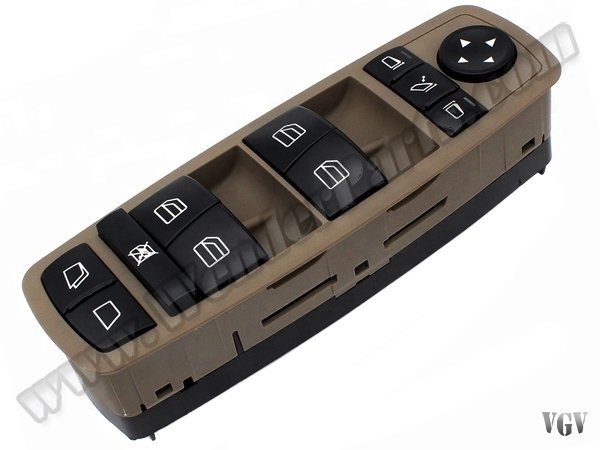 Cam Düğmesi X164 W251 Ön Sol; Kahve (Katlamalı Ayna) - 2518300390BR